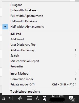 Can T Switch To Hiragana On Japanese Microsoft Ime Itropics Net