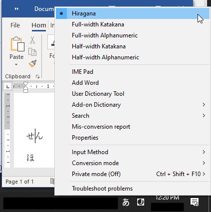 Can T Switch To Hiragana On Japanese Microsoft Ime Itropics Net